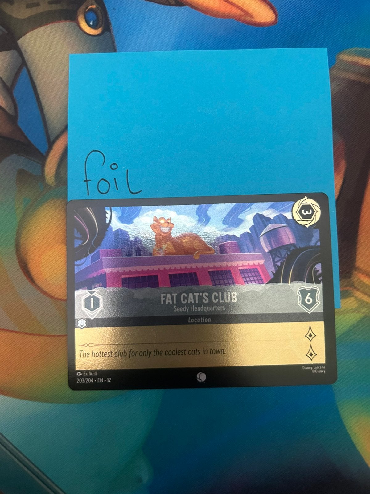 Fat cat’s club seedy headquarters foil, Ophalen of Verzenden, Nieuw