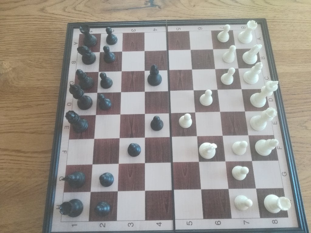 Magnetisch Opvouwbaar Schaakspel, Een of twee spelers, Ophalen of Verzenden, Gebruikt