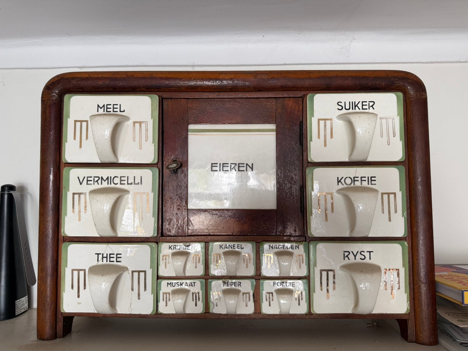 Vintage kruidenkast /?kruidenrek, Antiek en Kunst, Ophalen of Verzenden