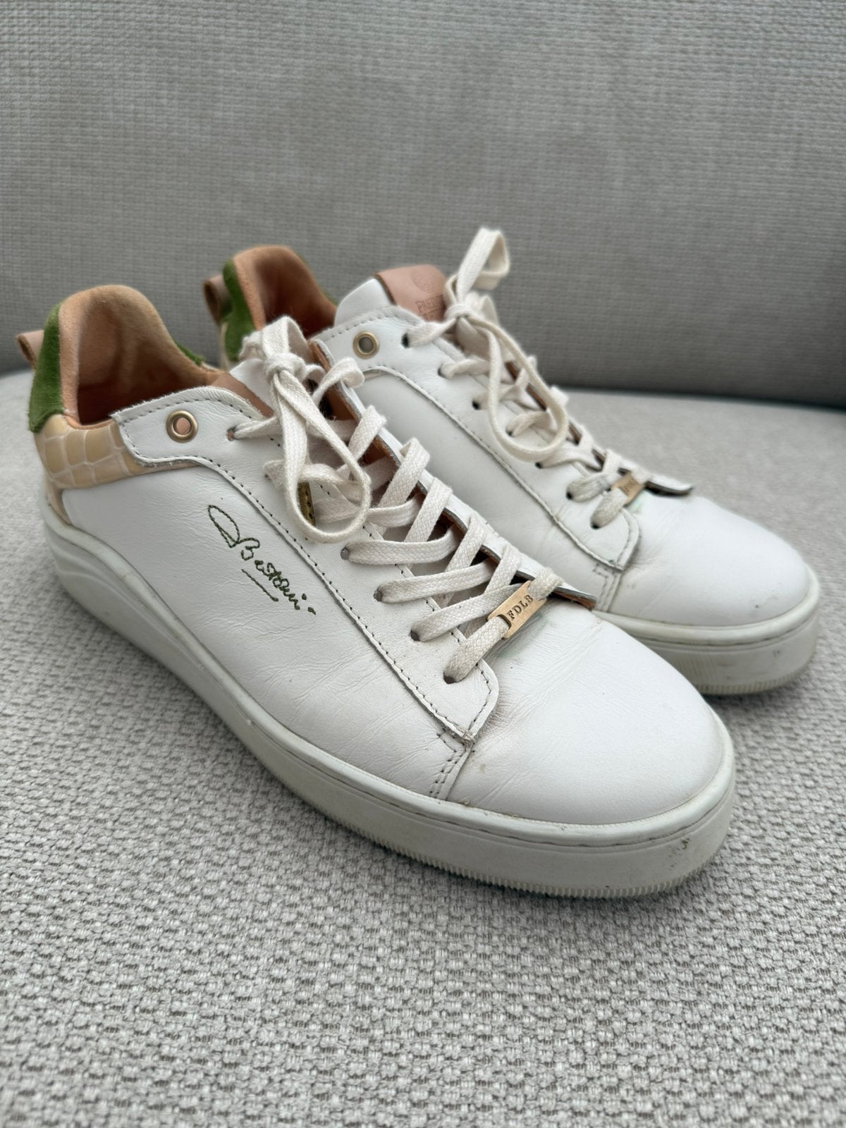 Fred de la bretoniere dames witte sneakers maat 37, Wit, Ophalen of Verzenden, Sneakers of Gympen, Gedragen