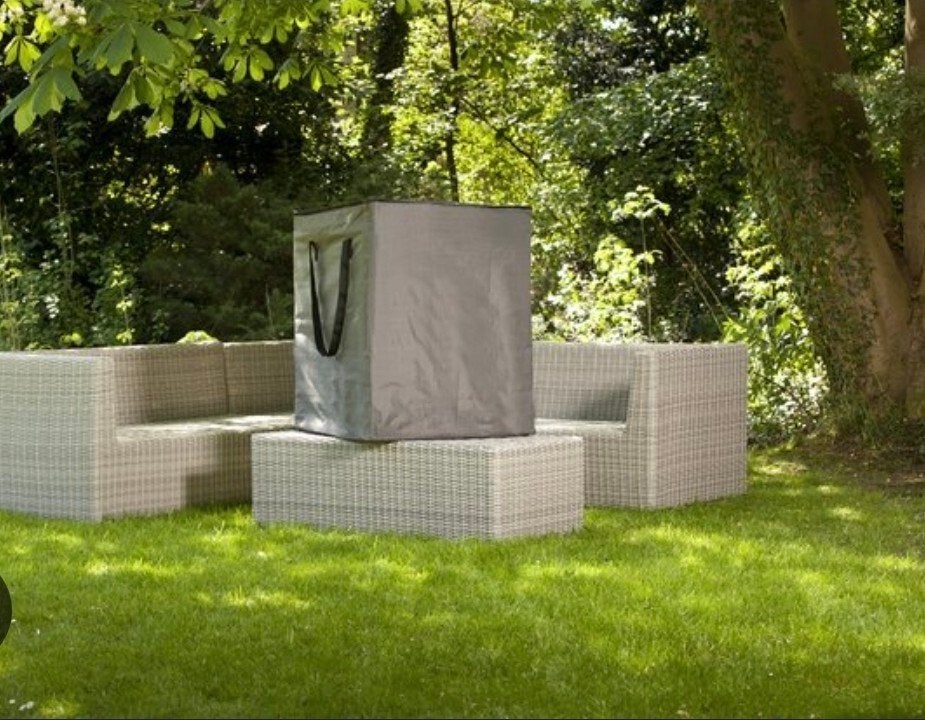 2 Grijze Kussentassen 75x75x90 cm voor Tuinkussens, Ophalen of Verzenden, Nieuw