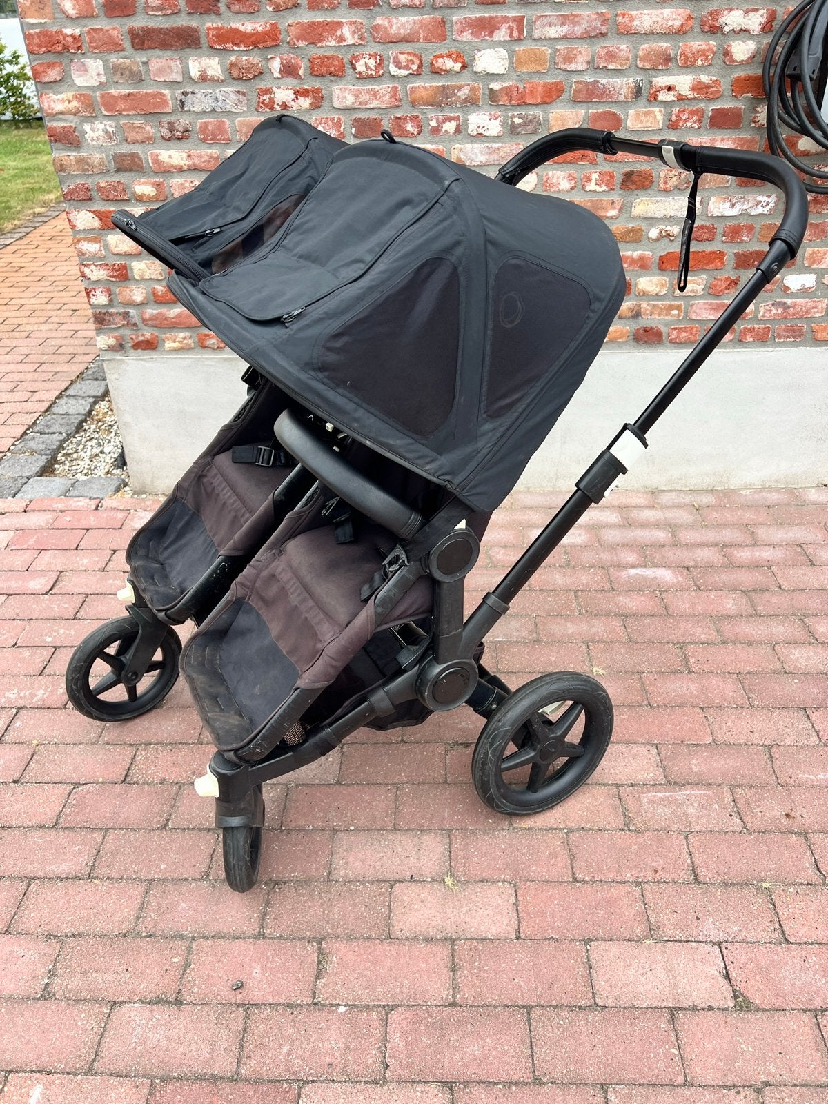 Bugaboo Donkey 2 Duo kinderwagen met accessoires, Gebruikt, Ophalen, Kinderwagen, Duowagen