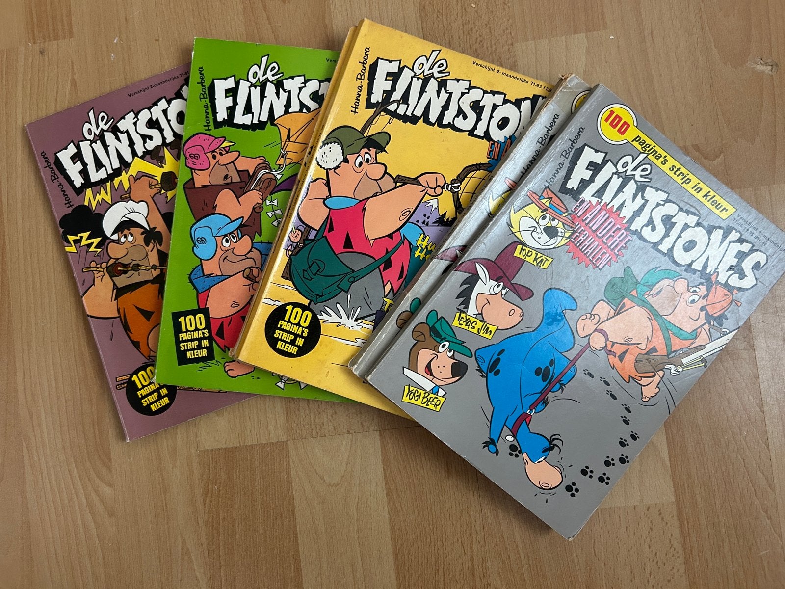 Grote collectie De Flintstones stripboeken (Hanna-Barbera), Complete serie of reeks, Ophalen of Verzenden, Gelezen