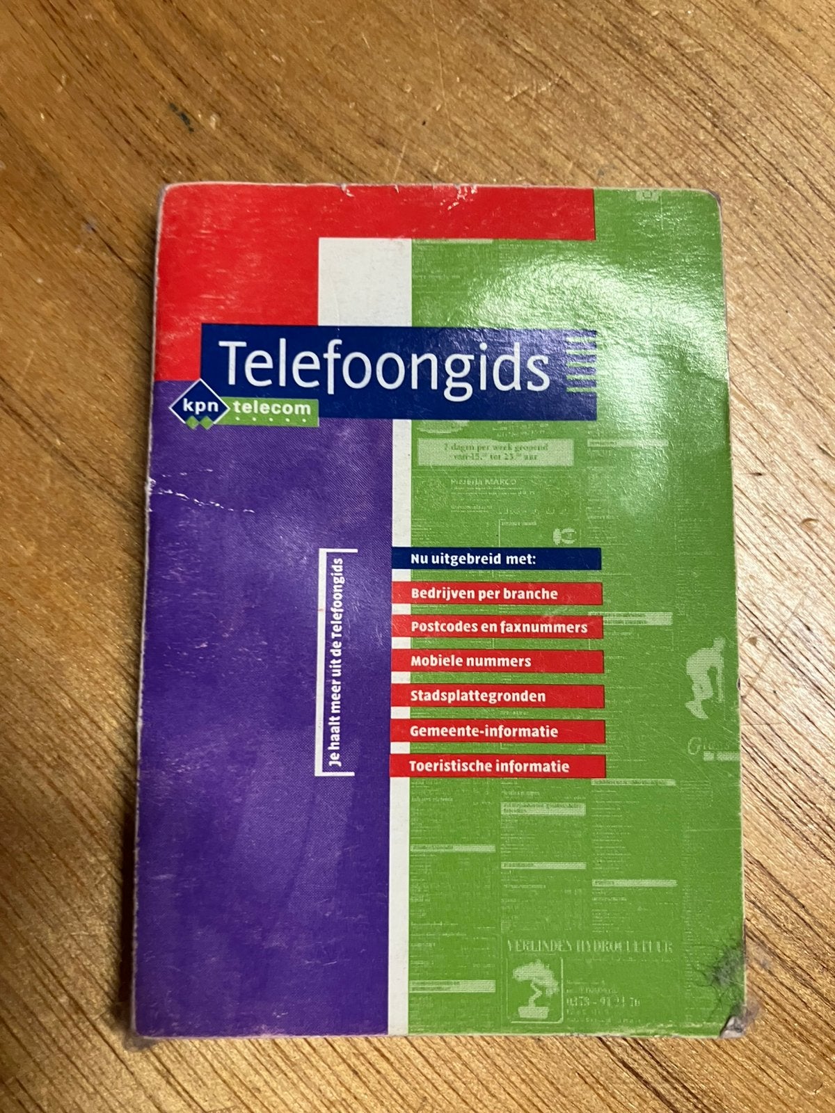 Memo boekje KPN telecom Telefoongids, Ophalen of Verzenden, Zo goed als nieuw