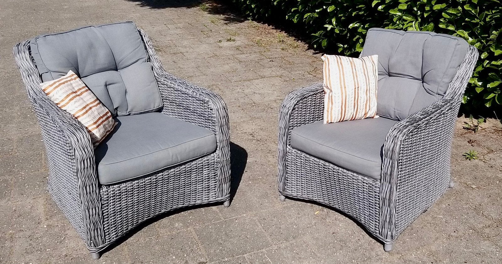 Le Sud type Denia alleen de 2 fauteuils, Ophalen, Zo goed als nieuw, Wicker