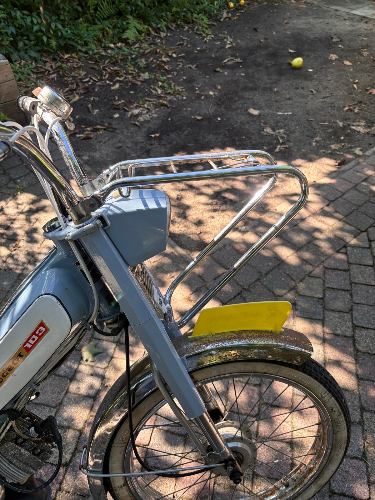 Bagagerek Peugeot 103 Brommer Chroom, Ophalen of Verzenden, Gebruikt, Overige typen