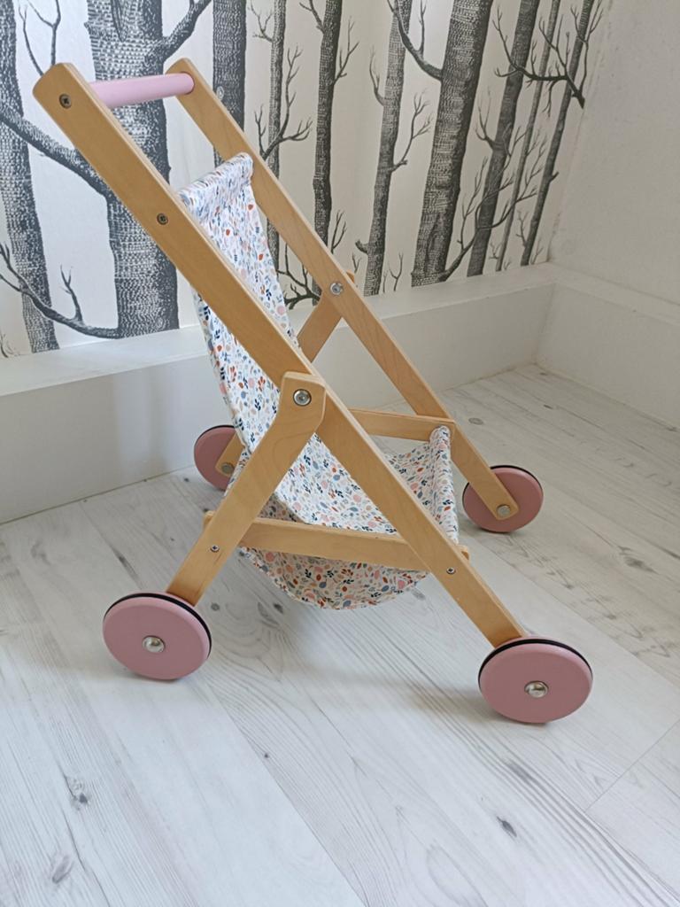 Houten poppenwagen poppenbuggy Little Dutch, Ophalen, Duw- of Trekspeelgoed