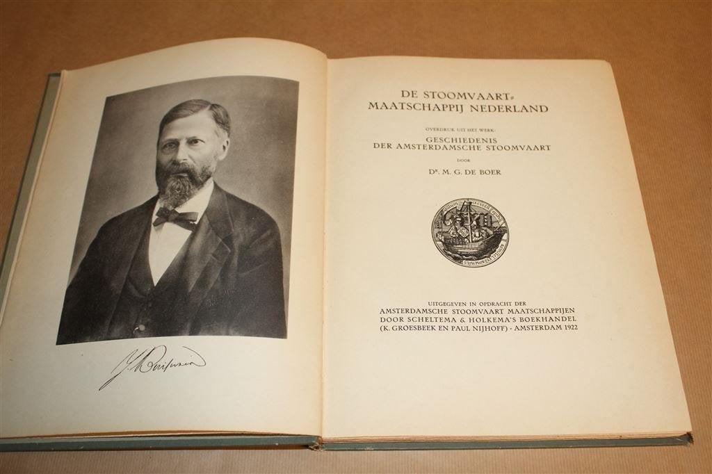 De Stoomvaart-Maatschappij Nederland. 1922., Boeken, Ophalen of Verzenden, Gelezen