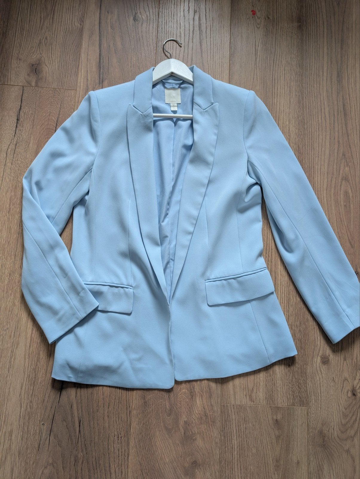 H&M Lichtblauwe Blazer Maat 38, Maat 38/40 (M), H&M, Blauw, Ophalen of Verzenden