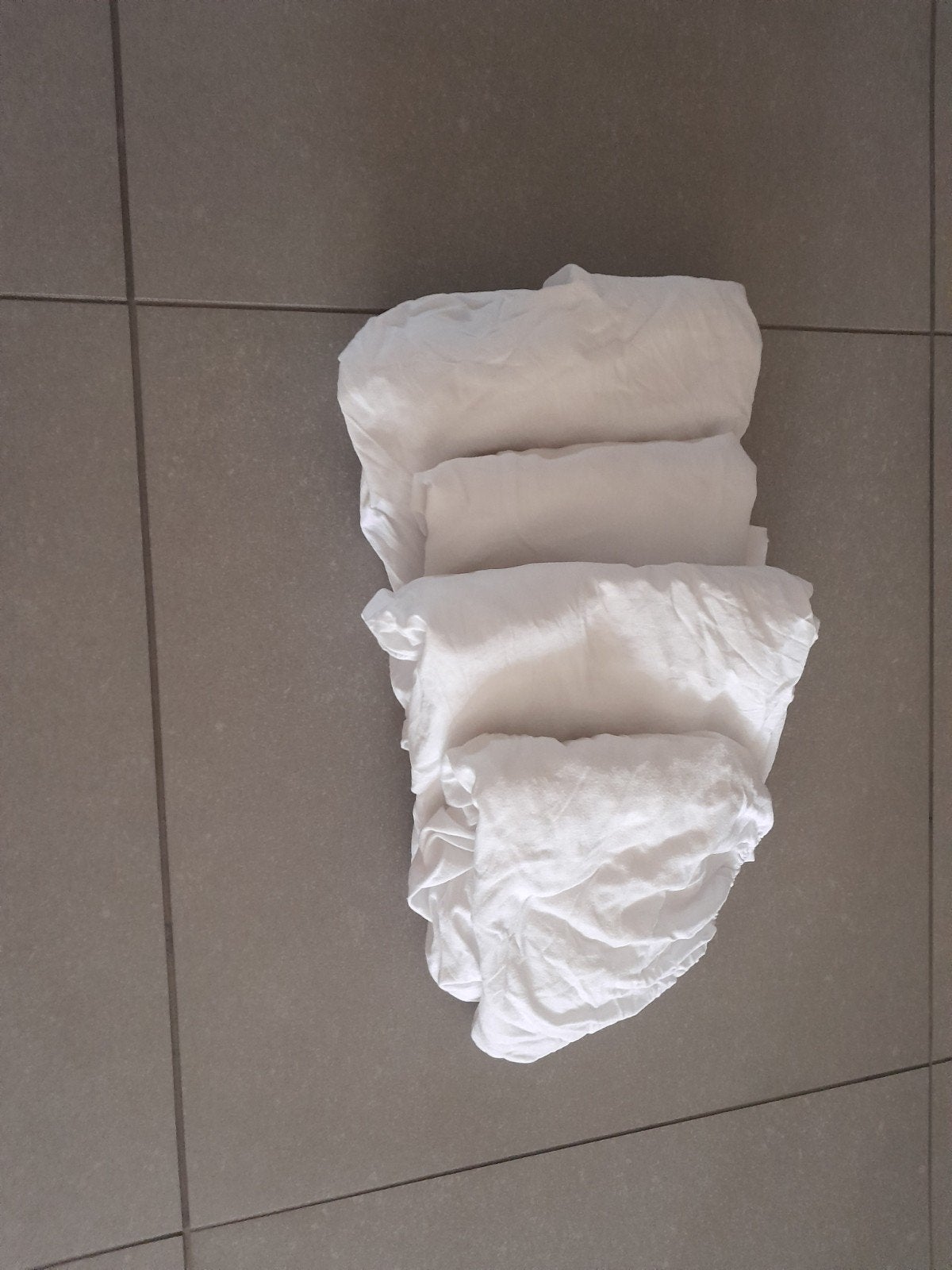 4 witte hoeslakens voor babyledikantje, Kinderen en Baby's, Ophalen of Verzenden, Gebruikt, Ledikant