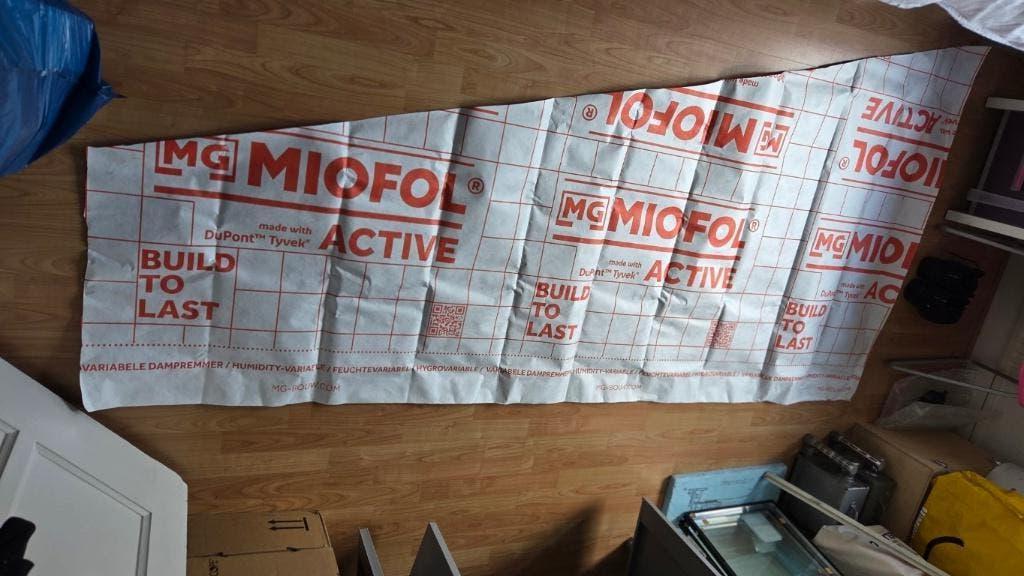 Miofol Active klimaat folie restant (4,5 m2) met tape, Minder dan 4 cm, Overige materialen, Nieuw, Ophalen of Verzenden