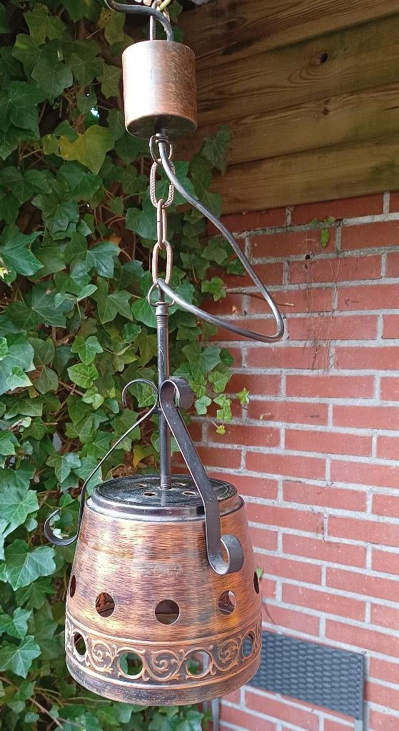 Brutalistische hanglamp - in de stijl van Nanny Still, Gebruikt, 50 tot 75 cm, Overige materialen, Ophalen of Verzenden