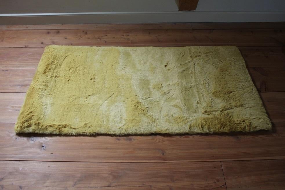 Superzacht vloerkleed Comfy Grandstone okergeel 80x150 cm., 100 tot 150 cm, Nieuw, Rechthoekig, 50 tot 100 cm
