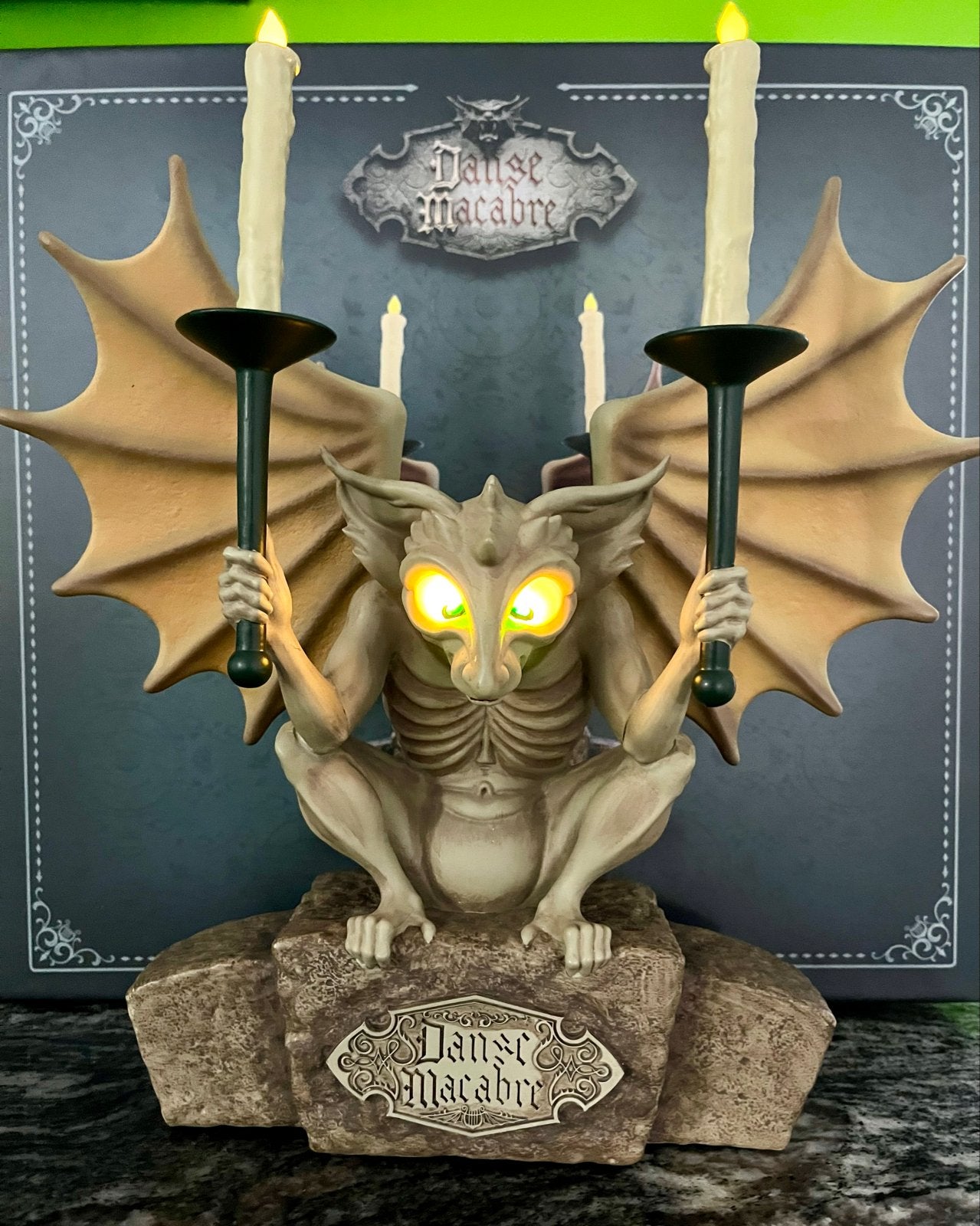 Efteling Danse Macabre Kaarsendrager met Verlichting, Kunststof, Meerkleurig, Overige merken, Nieuw