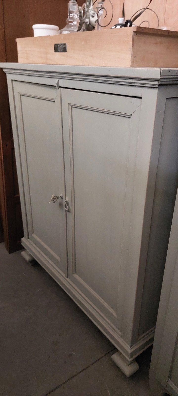 Brocante meidenkast / servieskast / buffetkast, Huis en Inrichting, Kasten | Overige, Ophalen, Gebruikt