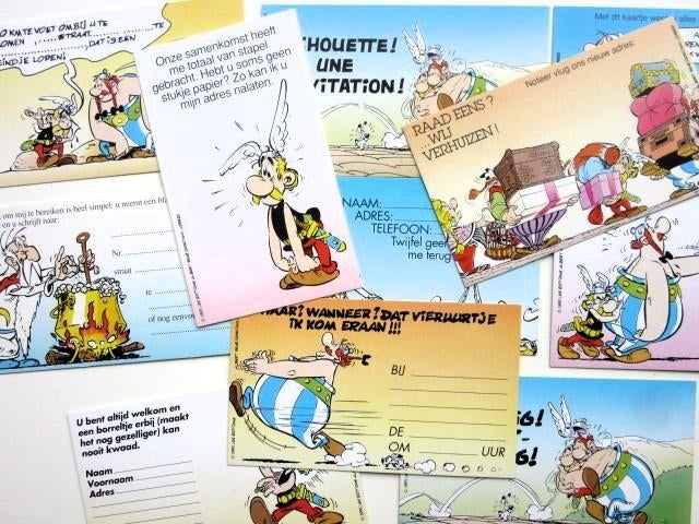 11 kaarten Asterix en Obelix 1991, Ophalen of Verzenden, Asterix en Obelix, Plaatje, Poster of Sticker