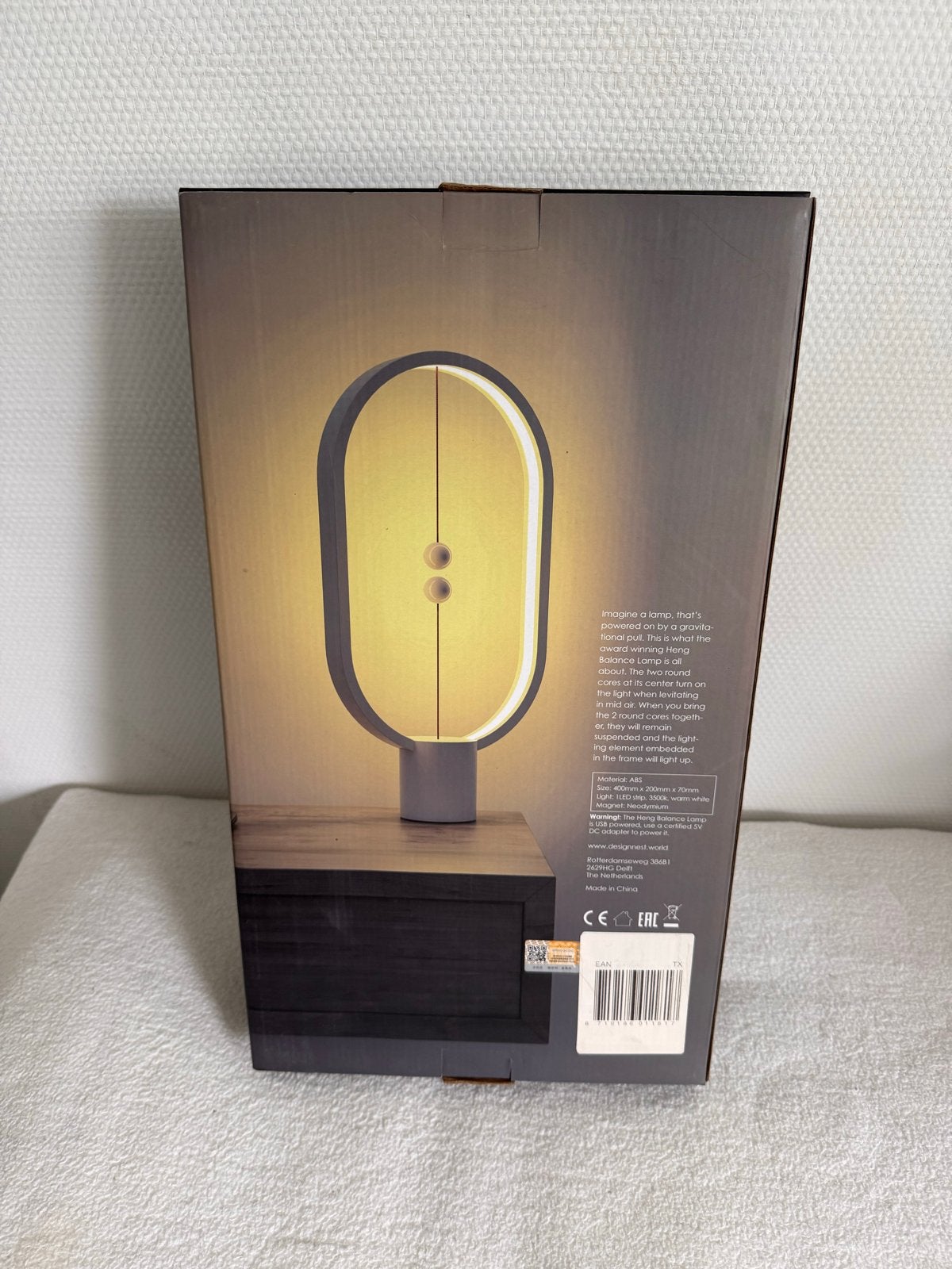 Heng Balance Lamp - Unieke Magnetische Schakelaar, Ophalen, Zo goed als nieuw, Kunststof