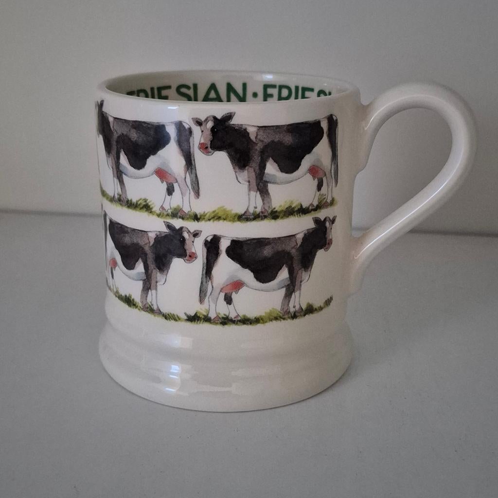 Emma Bridgewater mok 0.5 1/2pt Friesian Cows Koeien nieuw, Nieuw, Ophalen of Verzenden, Overige stijlen, Kop(pen) en/of Schotel(s)