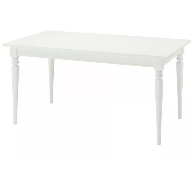 IKEA ROSENTORP Uitschuifbare Tafel Wit, Ophalen, 50 tot 100 cm, Zo goed als nieuw, 150 tot 200 cm