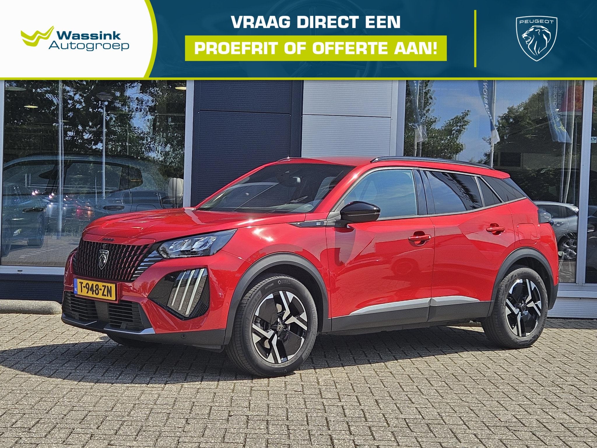 Peugeot e-2008 EV Allure 54 kWh | 360 Camera | Navigatie | C, Auto's, Peugeot, Gebruikt, 156 pk, Origineel Nederlands, 480 min