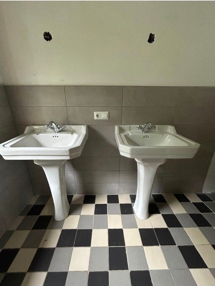 Twee Burlington wastafels - Vintage Engelse stijl, Ophalen, Zo goed als nieuw