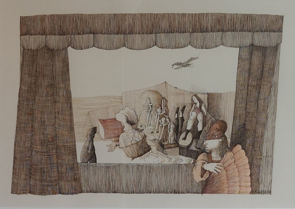 Carla Hartjesveld - Lanterna Magica 3 (1944-2004), Origineel, 58 cm, Mythologie, 47 cm