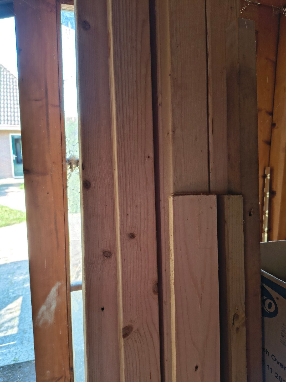 houten balken, Doe-het-zelf en Verbouw, Hout en Planken, Ophalen, Balk, Vuren, 50 mm of meer