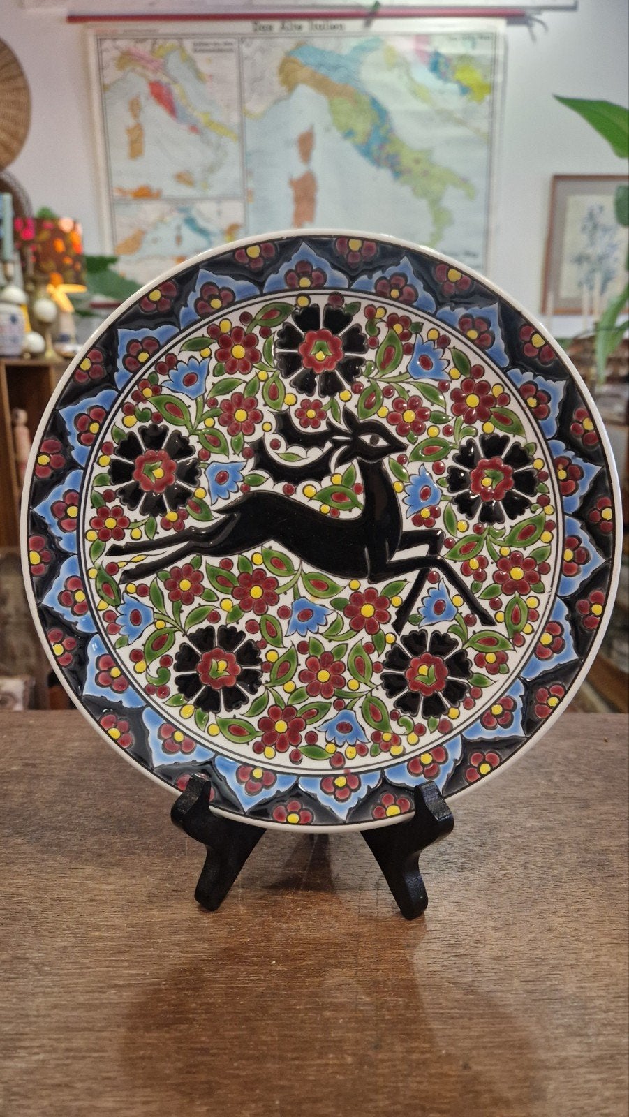 Keramiek wandbord van Parperis Ceramic, Rhodos, Griekenland, Ophalen of Verzenden