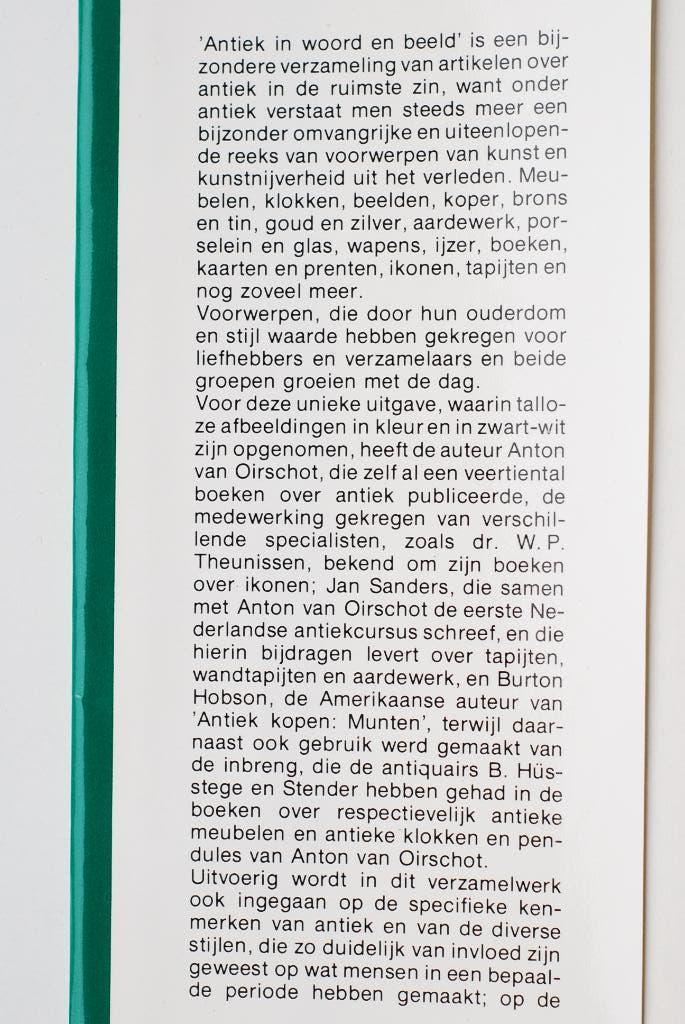 Antiek in woord en beeld (1975), Antiek en Kunst, Antiek | Boeken en Bijbels, Verzenden