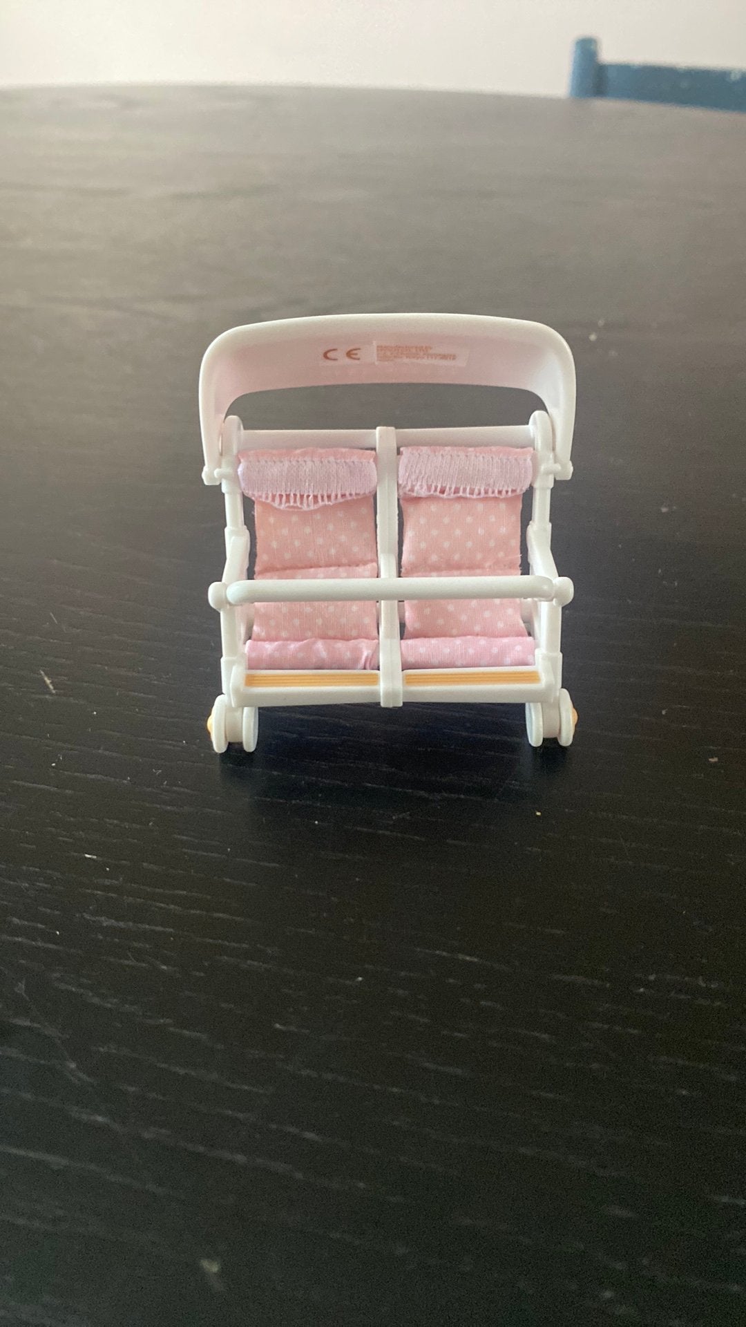 Sylvanian Families 4533 dubbele kinderwagen, Ophalen of Verzenden, Zo goed als nieuw, Zwart, Handen en Nagels