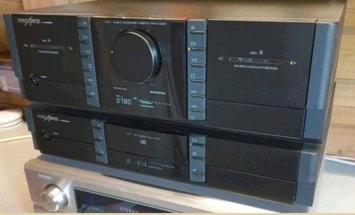 Grundig finearts cd speler cd11 + cassettedeck ccf3, Ophalen of Verzenden, Cassettedeck, Overige merken