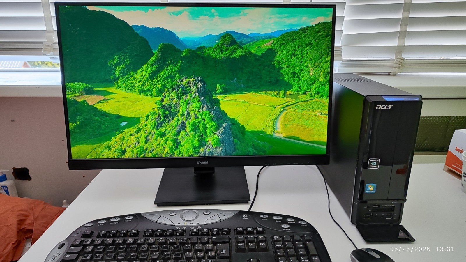 PC Acer i3 Geforce GT320 1TB DVD+/-RW win 7 ultimate, Ophalen of Verzenden, Zo goed als nieuw, 3 tot 4 Ghz, HDD