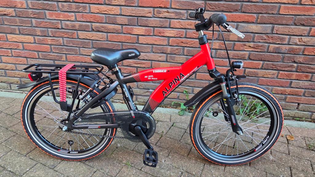 Zeer nette 20 inch Alpina Yabber jongensfiets, Fietsen en Brommers, Fietsen | Jongens, Ophalen, Terugtraprem, Batavus Snake Alpina Trial Yabber cube bulls loekie sparta