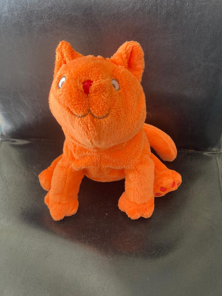 Dikkie dik knuffel, Ophalen of Verzenden, Gebruikt, Oranje, Kat