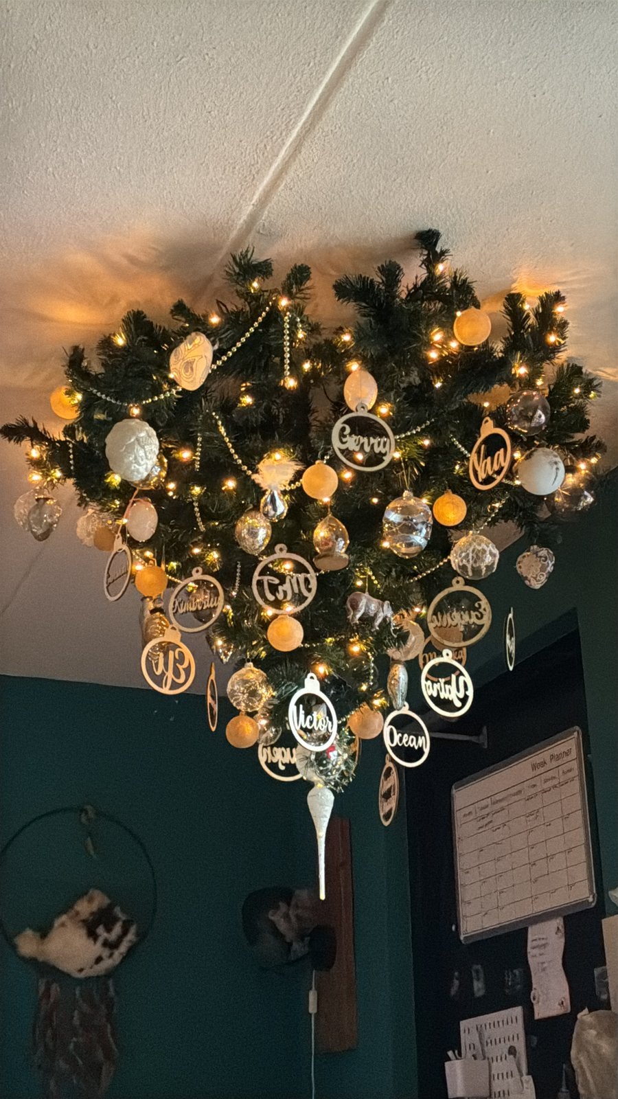 Hang kerstboom, incl ingebouwde verlichting, Diversen, Kerst, Ophalen, Zo goed als nieuw