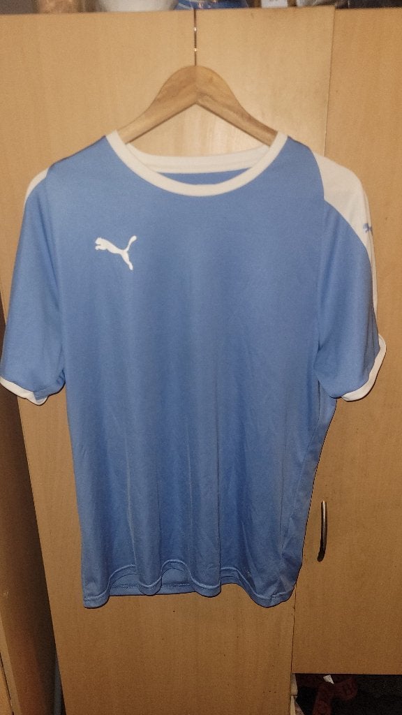 Puma sport shirt Large, Blauw, Ophalen of Verzenden, Zo goed als nieuw, Algemeen