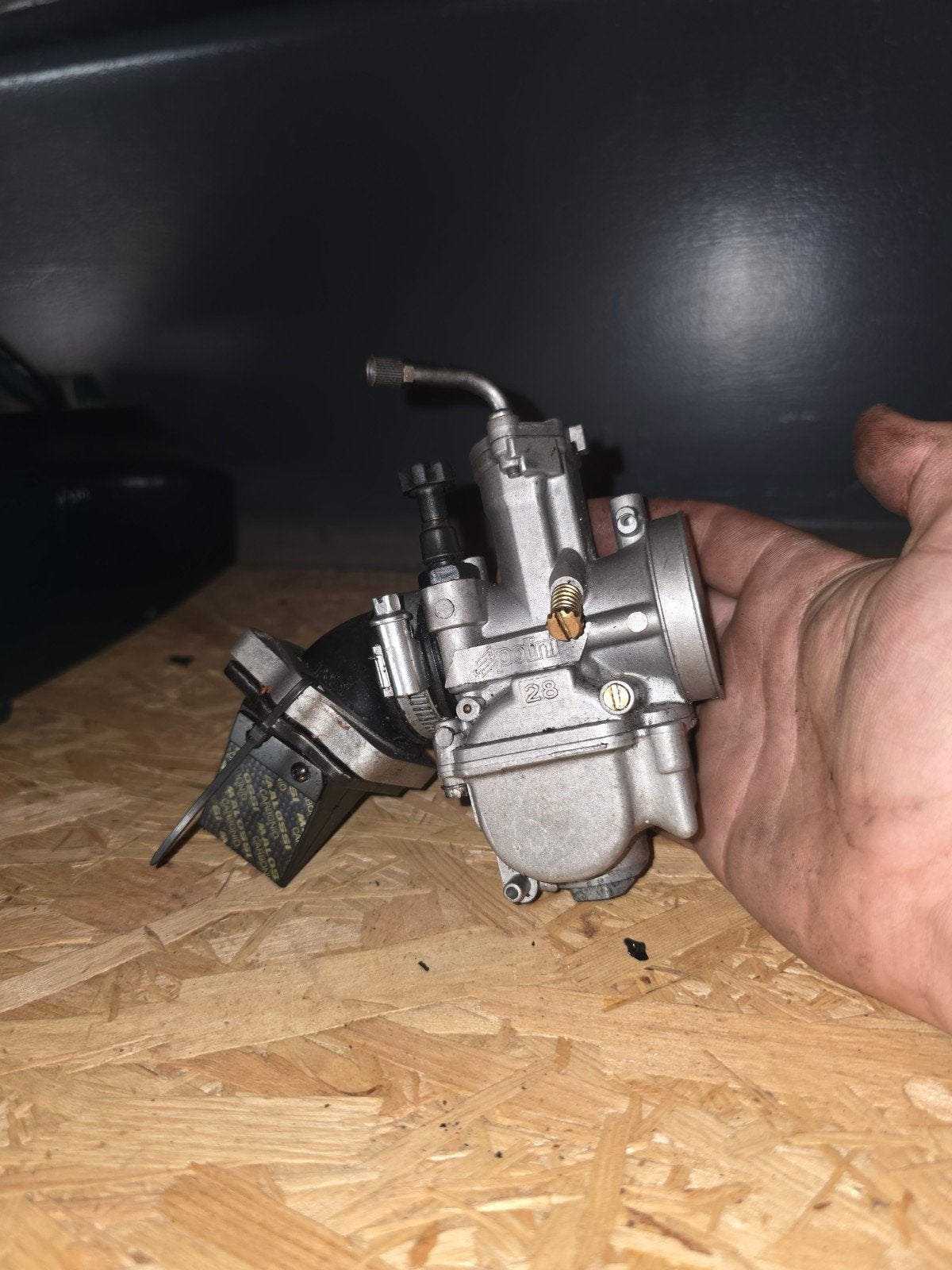 Polini 28 pwk inlaat, Ophalen of Verzenden, Gebruikt, Carburateur, Polini