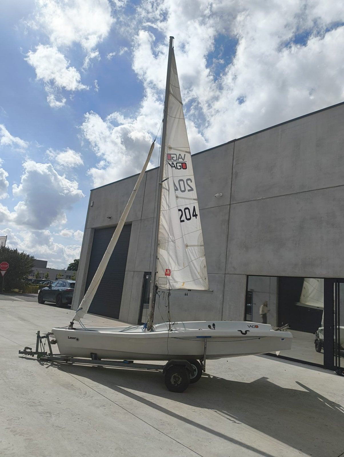 Laser vago 204 + trailer en extra zeil, Ophalen, Gebruikt, Minder dan 15 m²