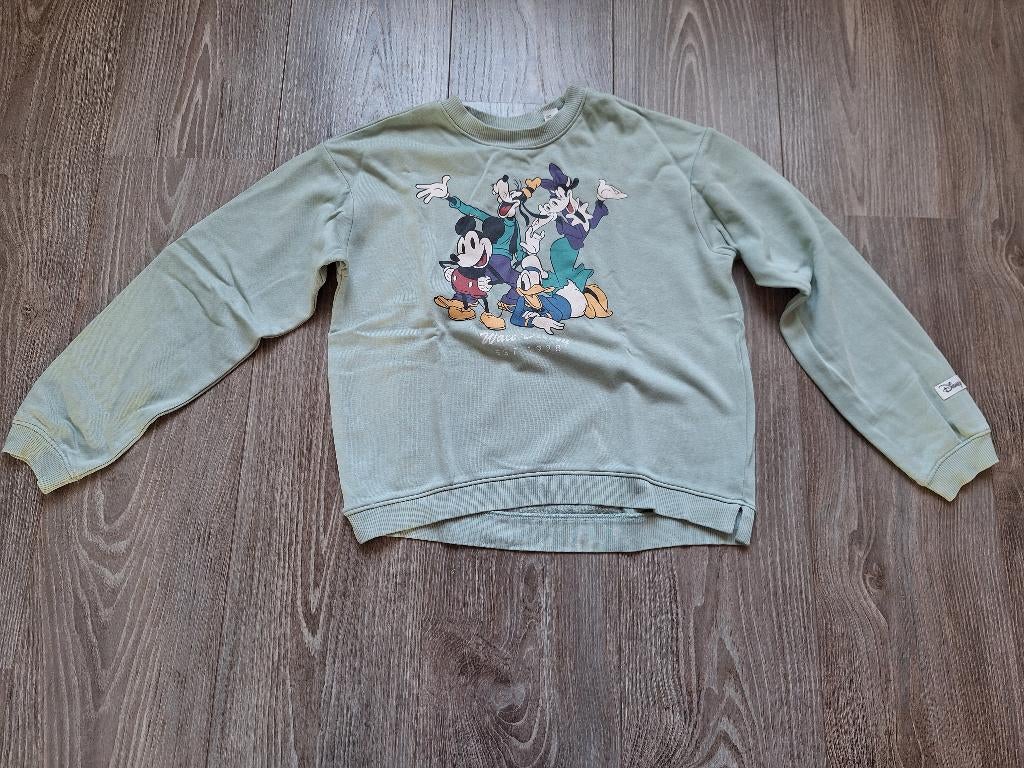 Lichtgroene trui Disney H&M maat 146/152, Meisje, Trui of Vest, H&M, Ophalen of Verzenden