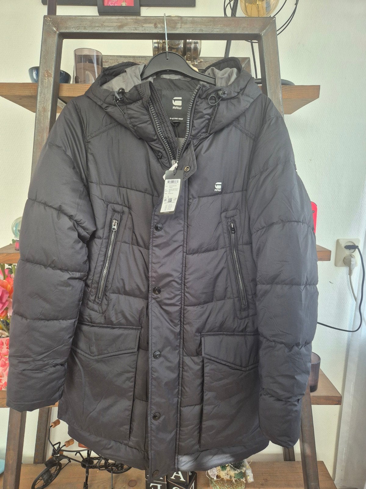 Gstar Parka maat L - nieuw, G-Star Raw, Zwart, Nieuw, Overige maten
