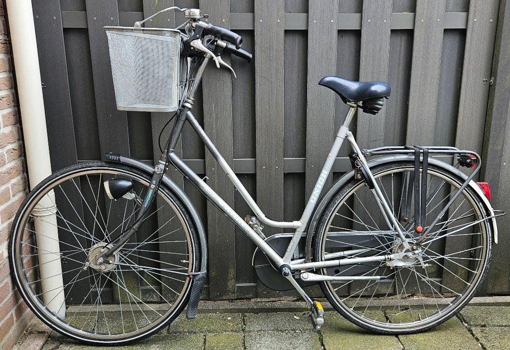Union damesfiets met 3 versnellingen en led verlichting, Gebruikt, Versnellingen, 56 cm of meer, Ophalen