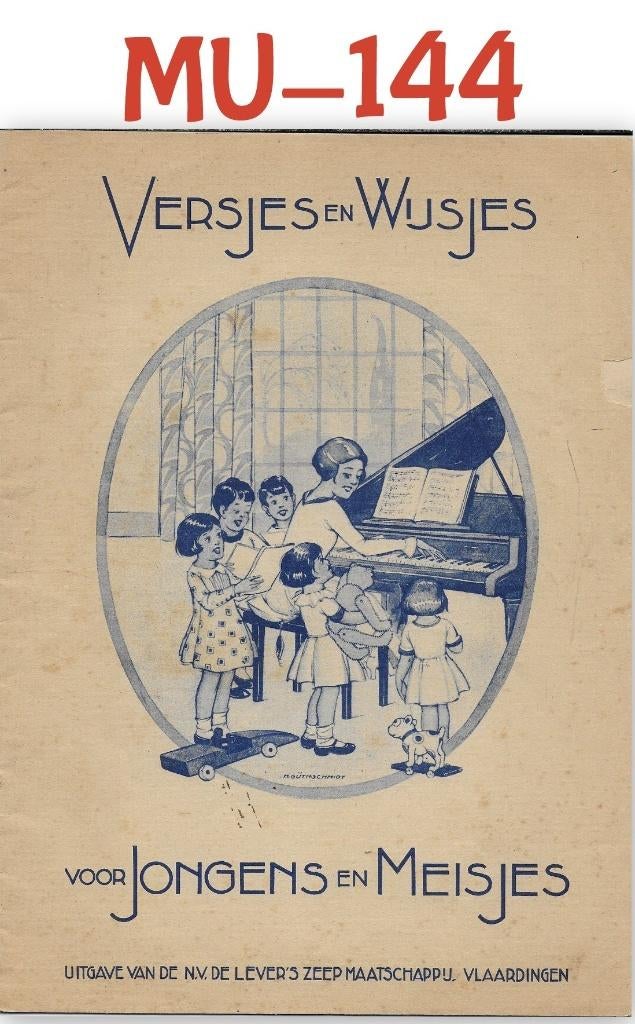 Bladmuziek MU-144 Versjes en Wijsjes voor Jongens en Meisje, Ophalen of Verzenden, Gebruikt, Artiest of Componist, Populair