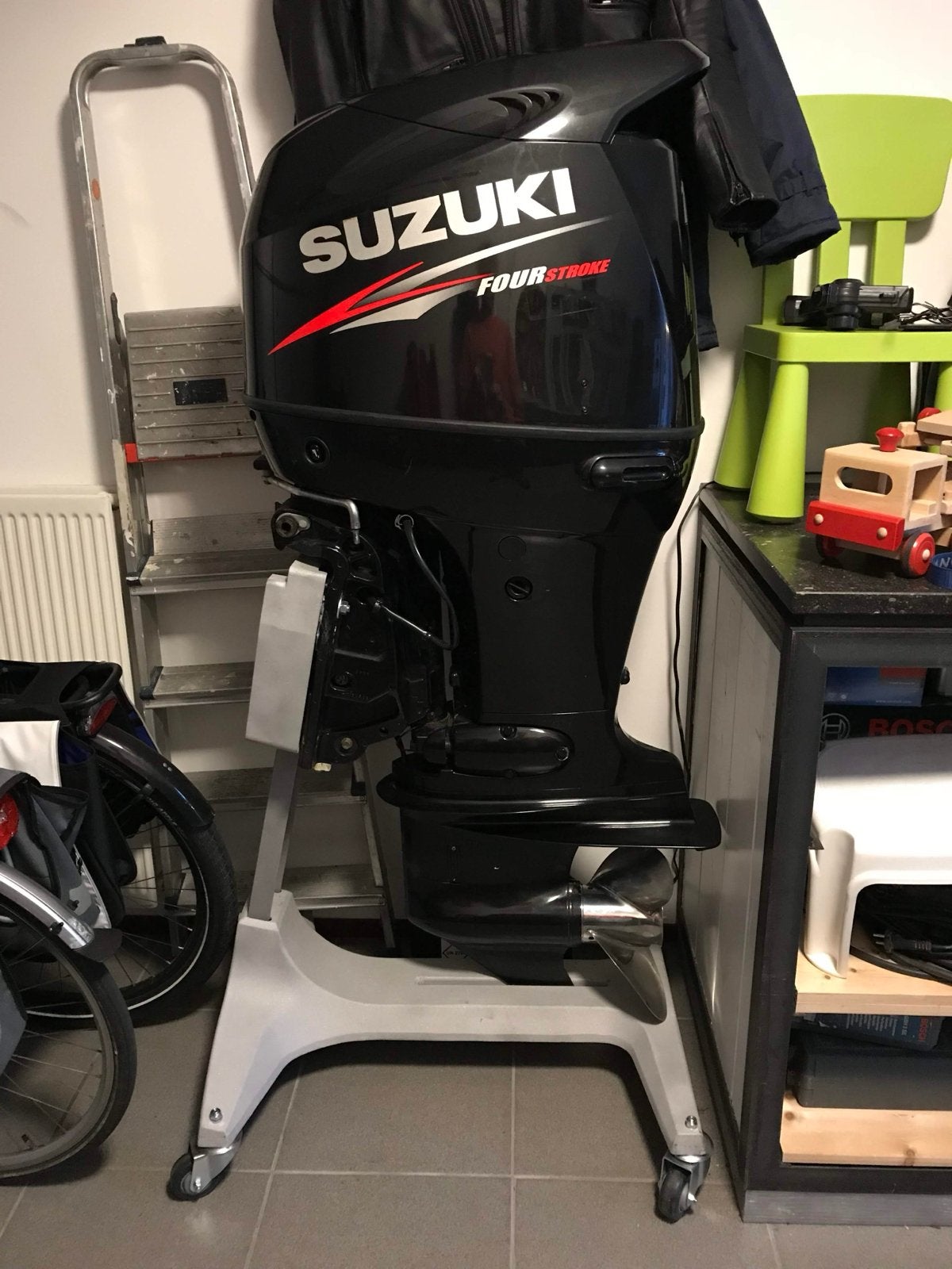 Buitenboordmotor bok voor (zware) motoren, Ophalen, Gebruikt