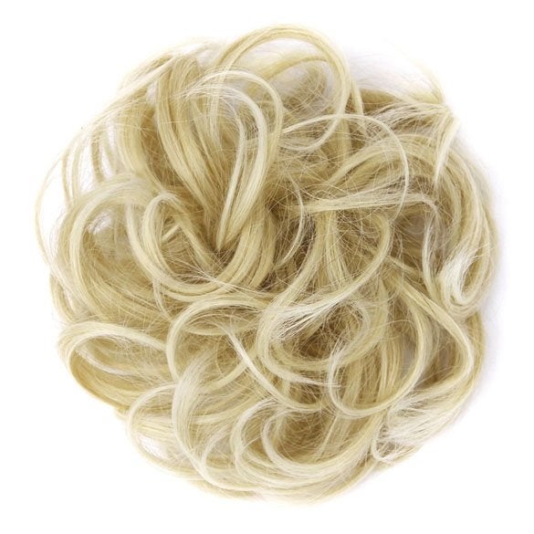 Haar scrunchie met elastiek blondmix 22T613, Verzenden, Nieuw, Pruik of Haarverlenging