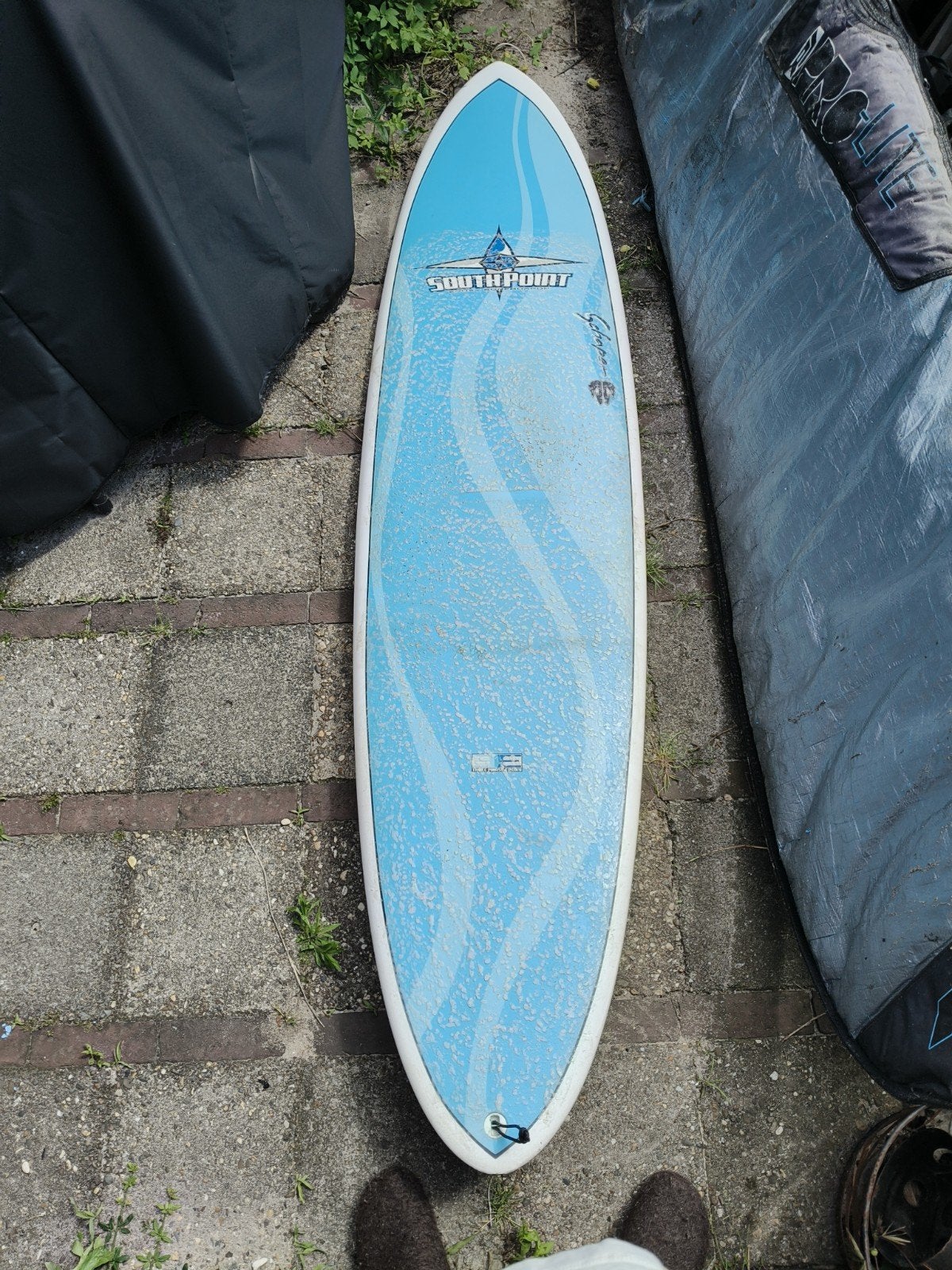 Shortboard/midlength Surfplank surfboard 7'6" Schaper bonga, Ophalen, Gebruikt, Shortboard, Met vinnen