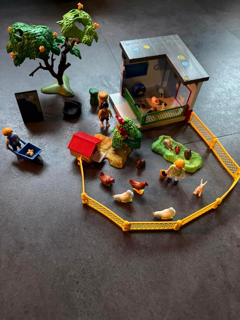 Playmobil opvang/ verzorging cavia’s konijnen en kippen, Ophalen of Verzenden, Zo goed als nieuw