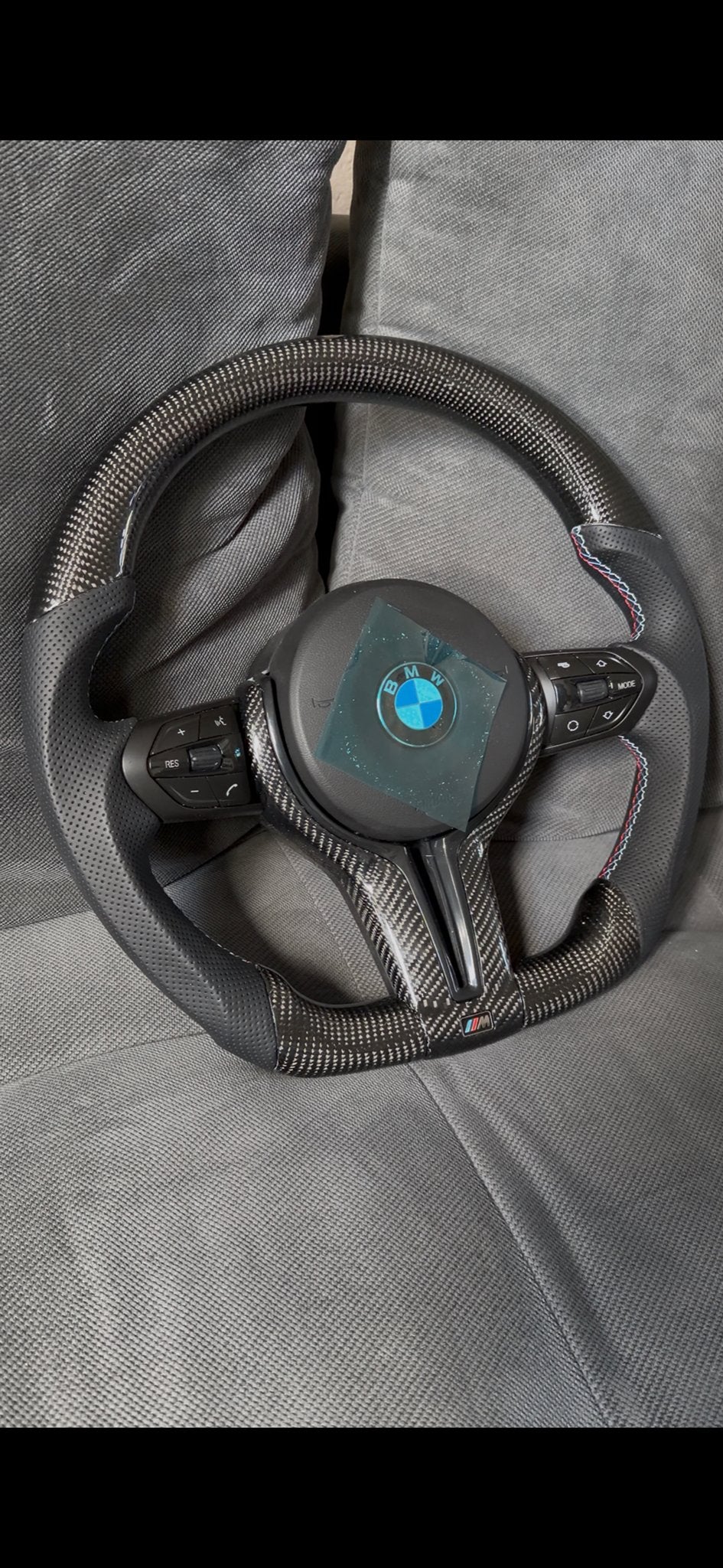 BMW Stuurwiel - Carbon Look en Leder, Auto-onderdelen, Ophalen, Gebruikt, BMW
