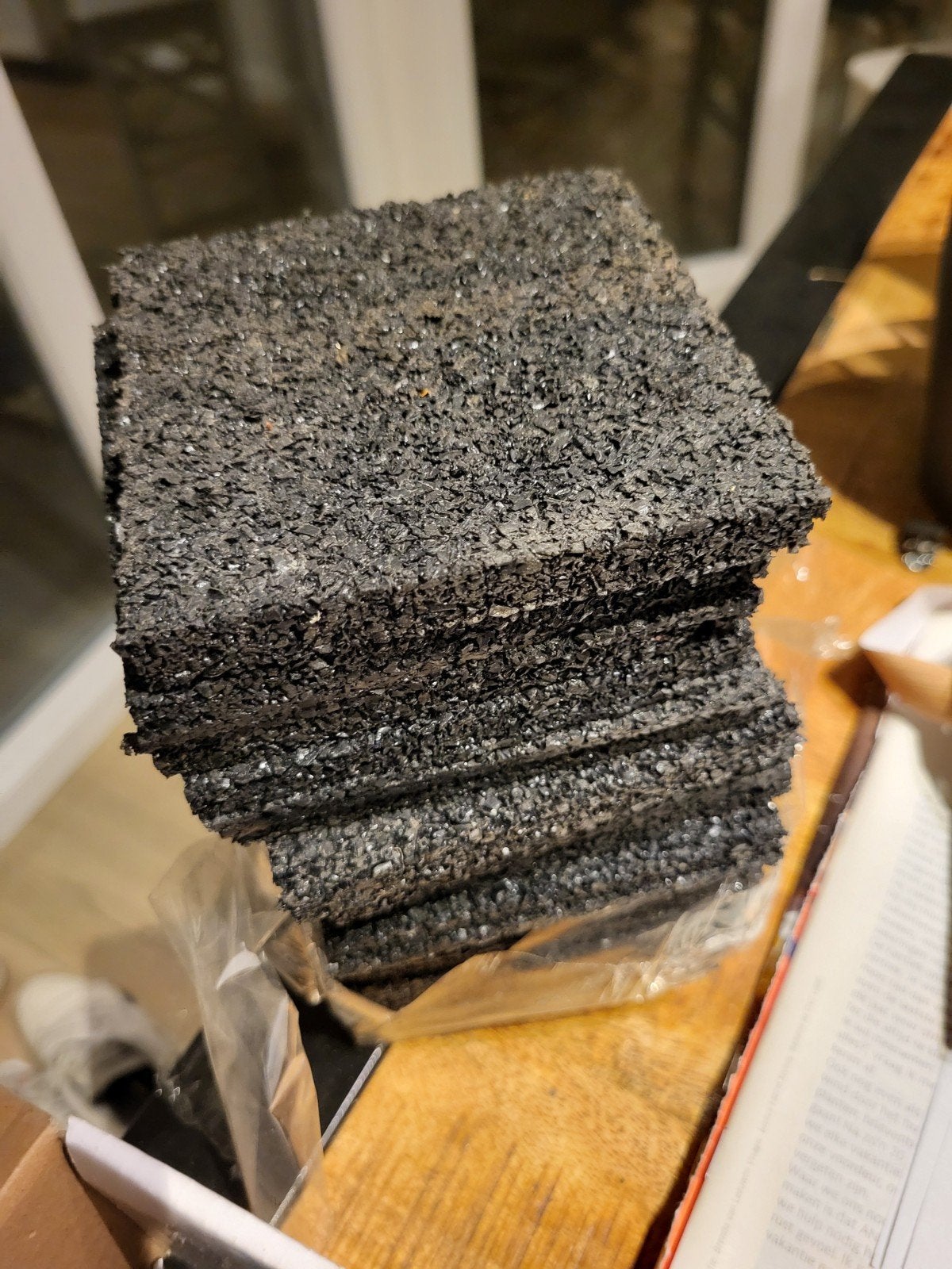 16 rubberen tegels 10x10cm - Hornbach, Ophalen, Overige materialen, Overige typen, Nieuw