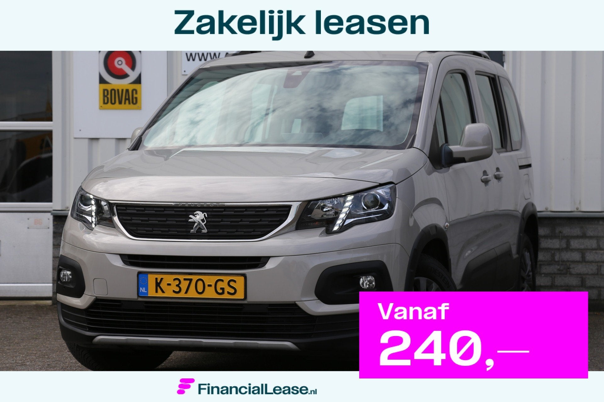 Peugeot Rifter 1.2 Puretech GT-Line 5P.*Perfect Onderh.*Trek, Voorwielaandrijving, 12 maanden, Gebruikt, 1199 cc