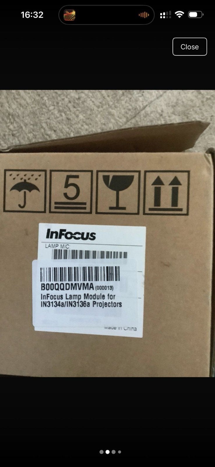 InFocus Beamerlamp Module voor IN3134a/IN3136a Projec, Ophalen of Verzenden